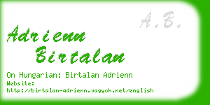 adrienn birtalan business card